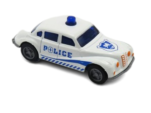 ماشین پلیس کلاسیک عقب کش فلزی