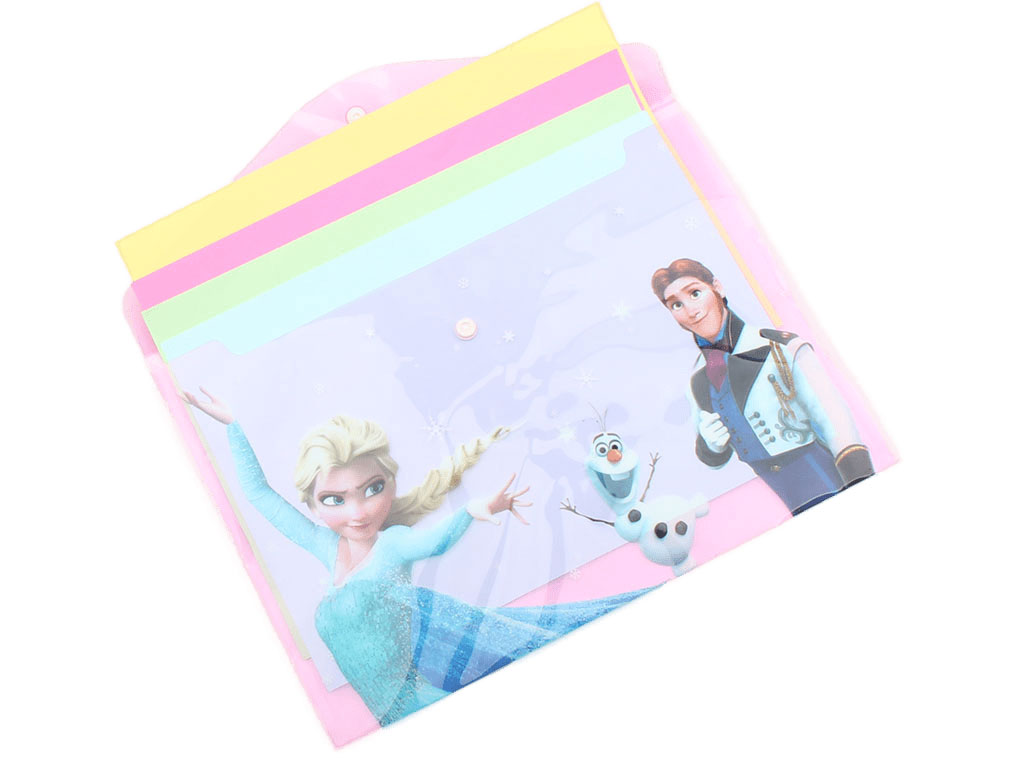 پوشه شفاف دکمه دار فروزن A4