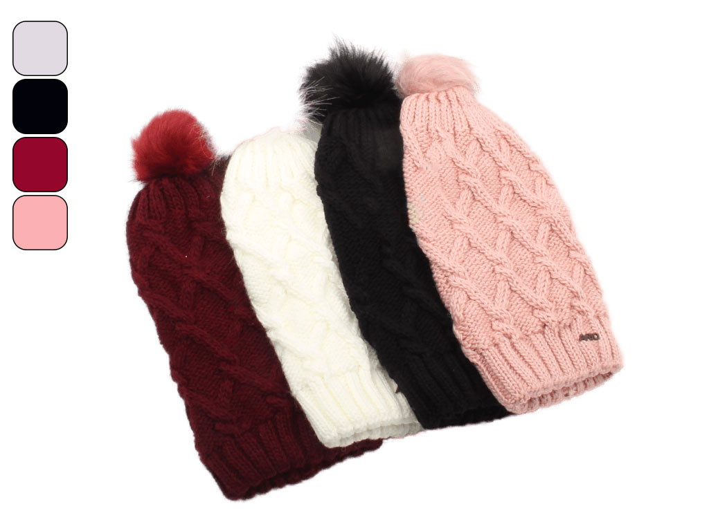 کلاه بافت تک پوم (7 سال به بالا)