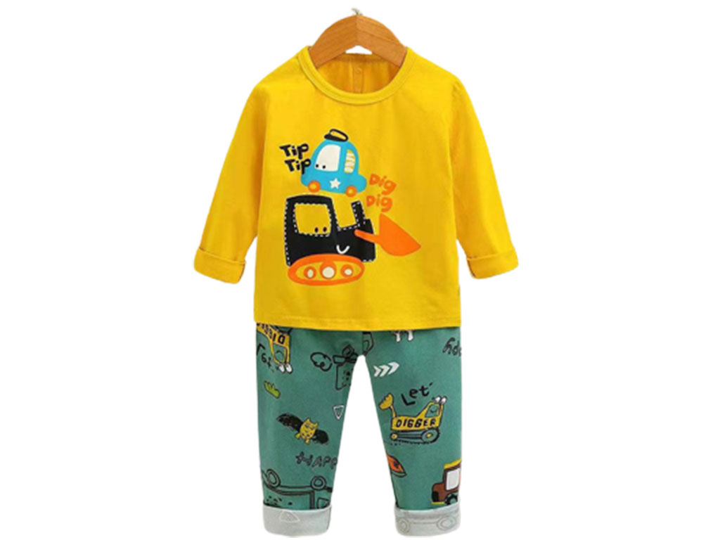 بلوز و شلوار راحتی پسرانه طرح ماشین