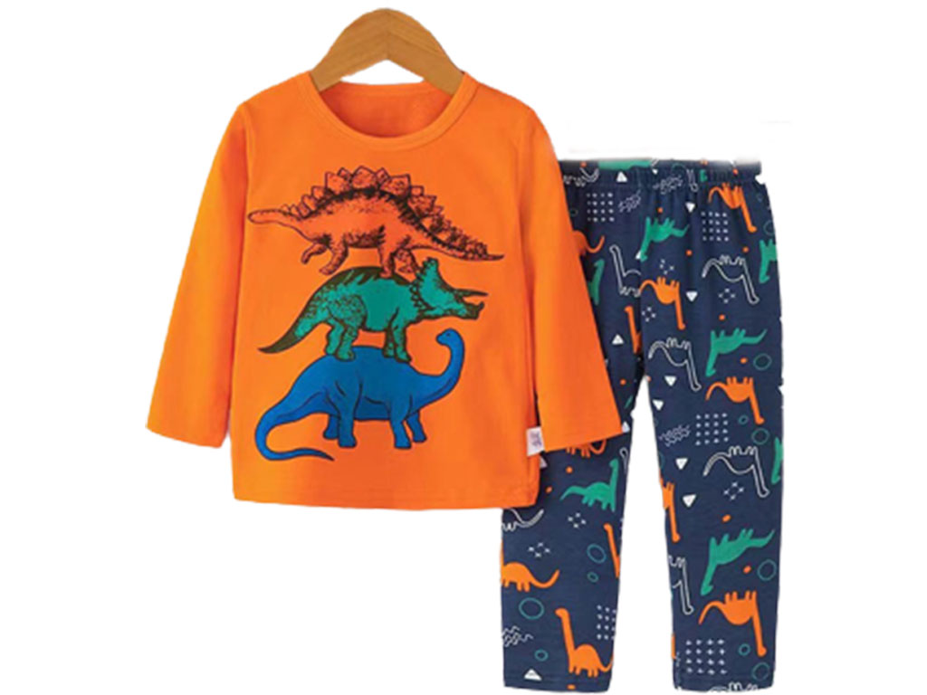 بلوز و شلوار راحتی پسرانه طرح دایناسور
