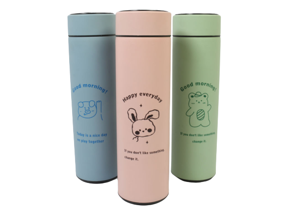 فلاسک استیل هوشمند LED و دماسنج دار 500 میلی لیتر دارای صافی