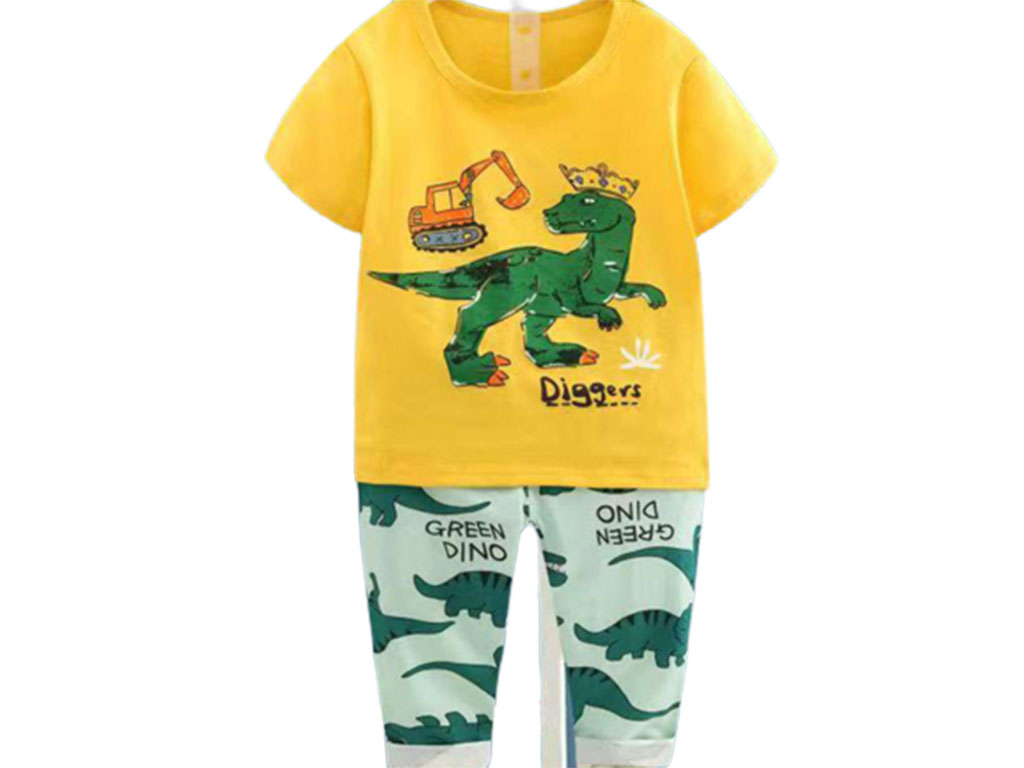 تیشرت و شلوار راحتی پسرانه طرح دایناسور
