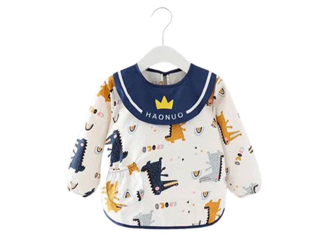 پیشبند آستین دار و طرحدار کودک