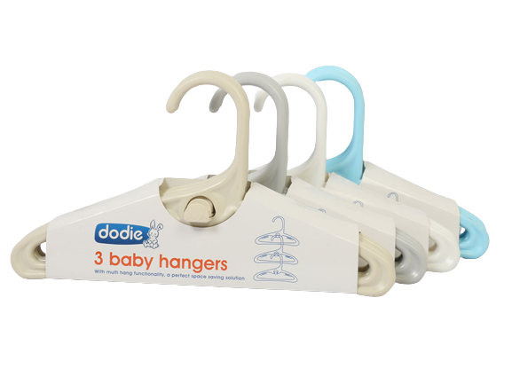 چوب لباسی 3 عددی نوزاد و کودک دودیه dodie