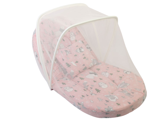 پشه بند نوزادی تشک دار به همراه بالشت بیبی لایک baby like