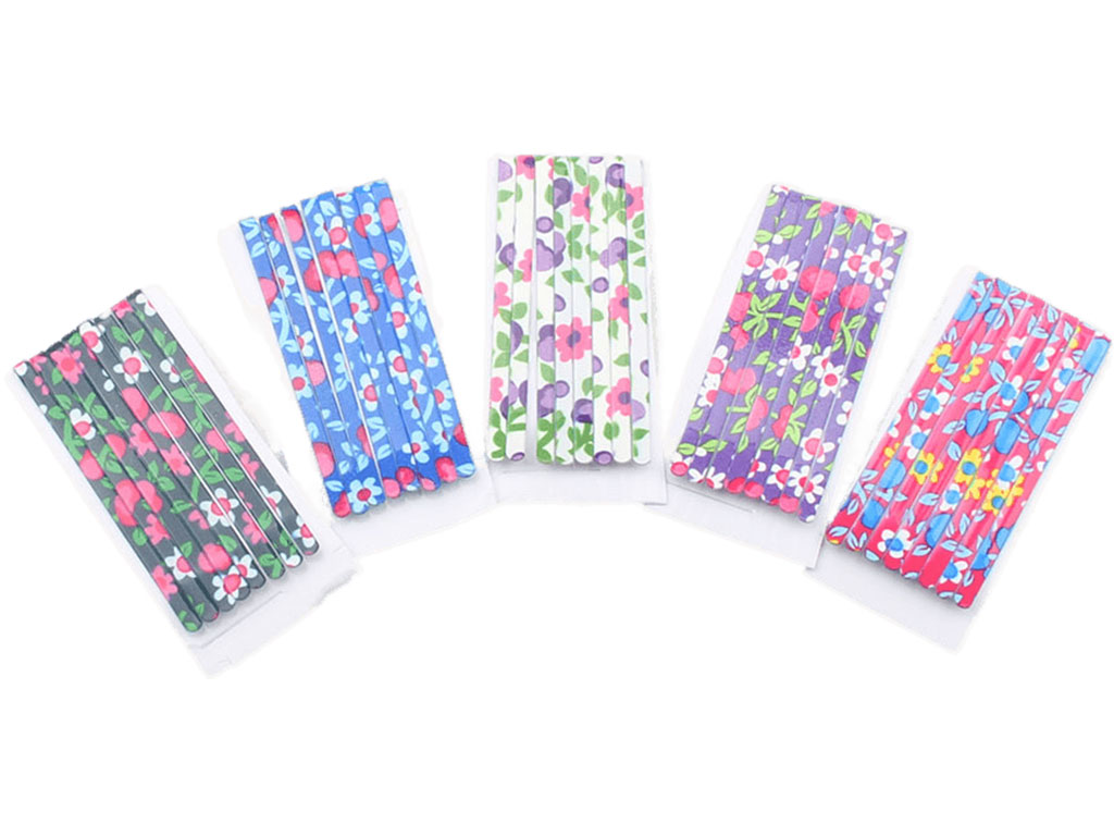 سنجاق سر رنگی گل دار (8 عددی)