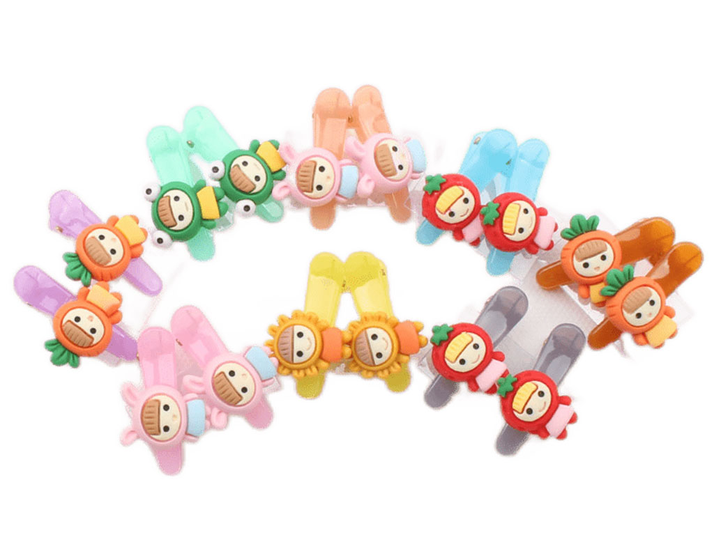 گل سر انبری عروسکی (2 عددی)