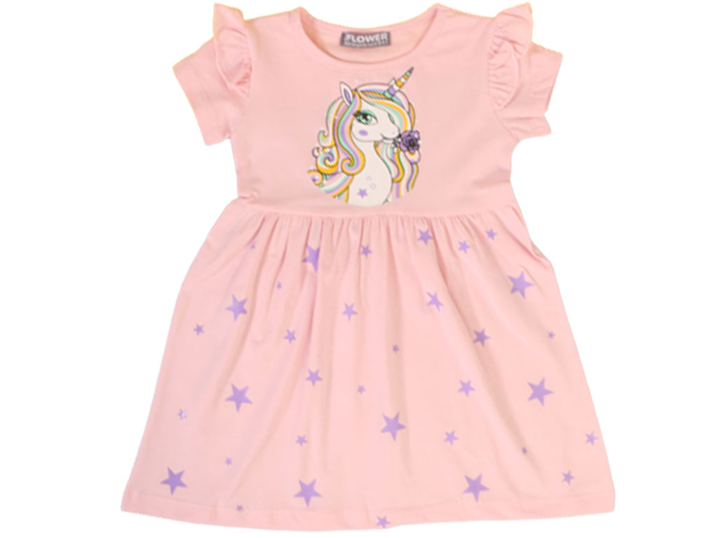 پیراهن با طرح اسب تک شاخ flower