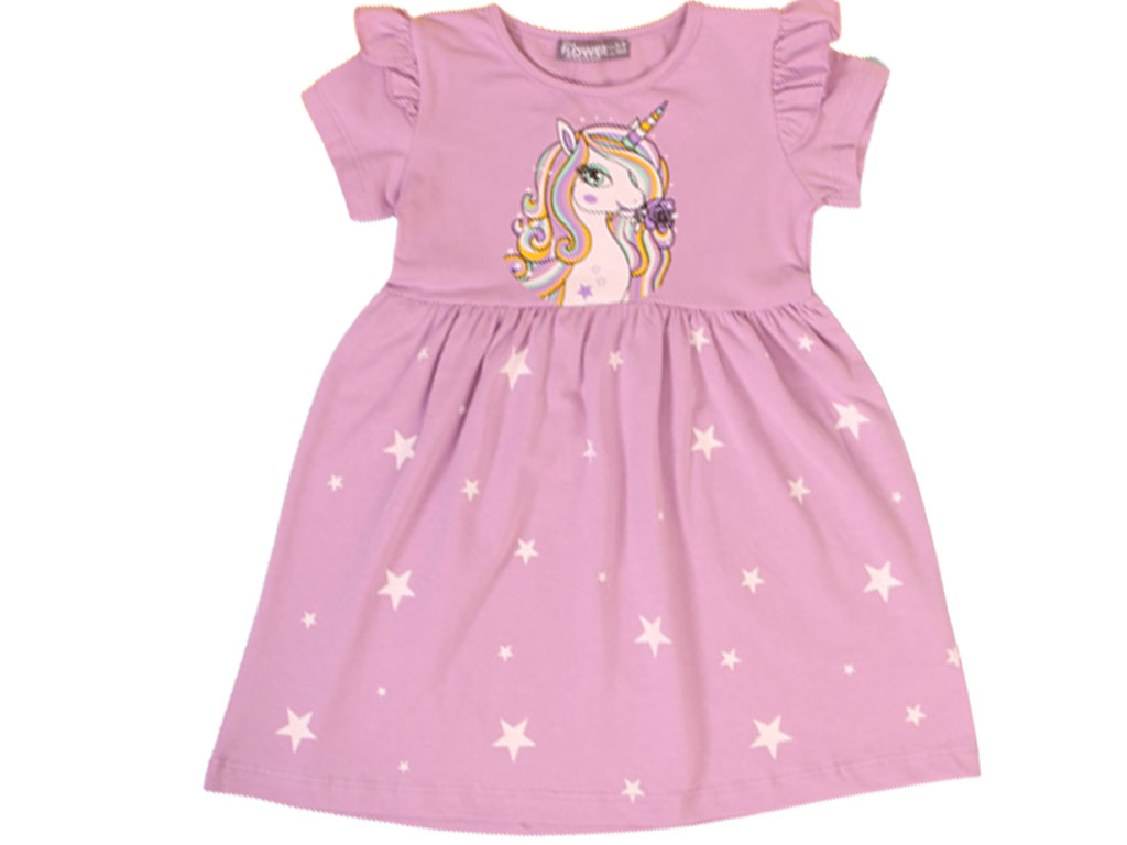 پیراهن با طرح اسب تک شاخ flower