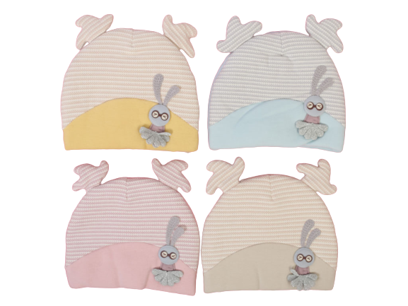 کلاه نوزادی دو لایه دارای پشم شیشه نانانکین nannanqin (0-6 ماه)