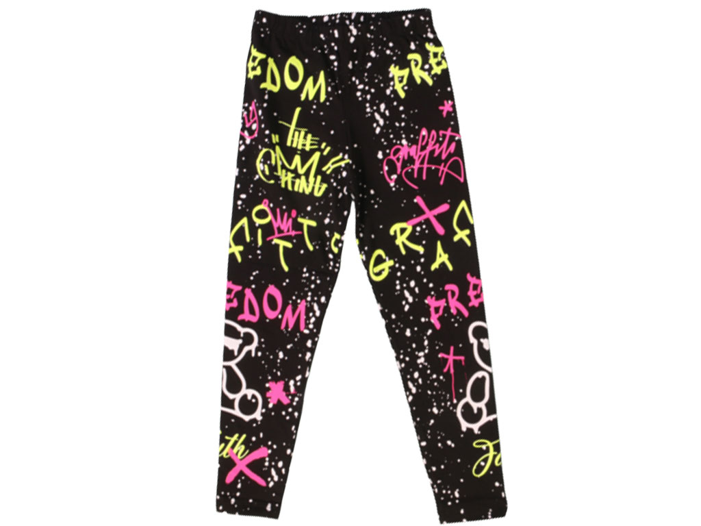 ساق دخترانه مشکی fosforlu