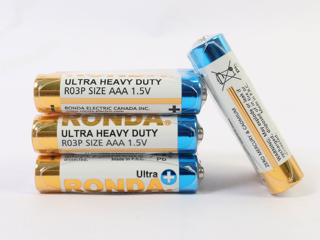 باتری نیم  قلمی 4 عددی مدل Ultra Heavy Duty روندا ronda