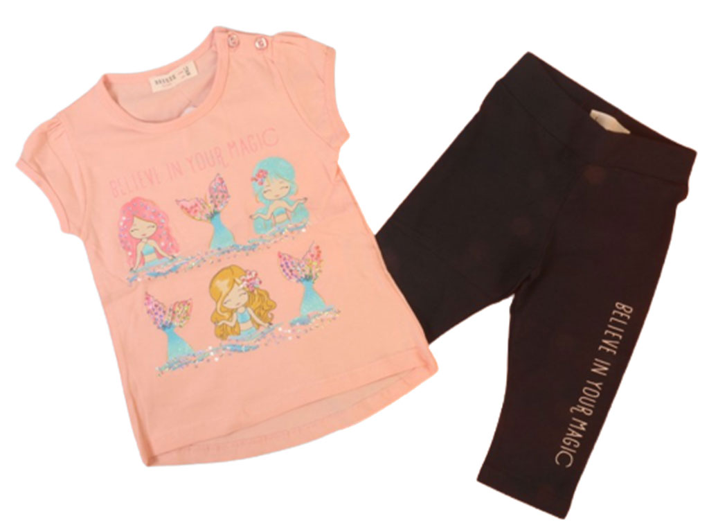 تیشرت و ساق پری دریایی breeze