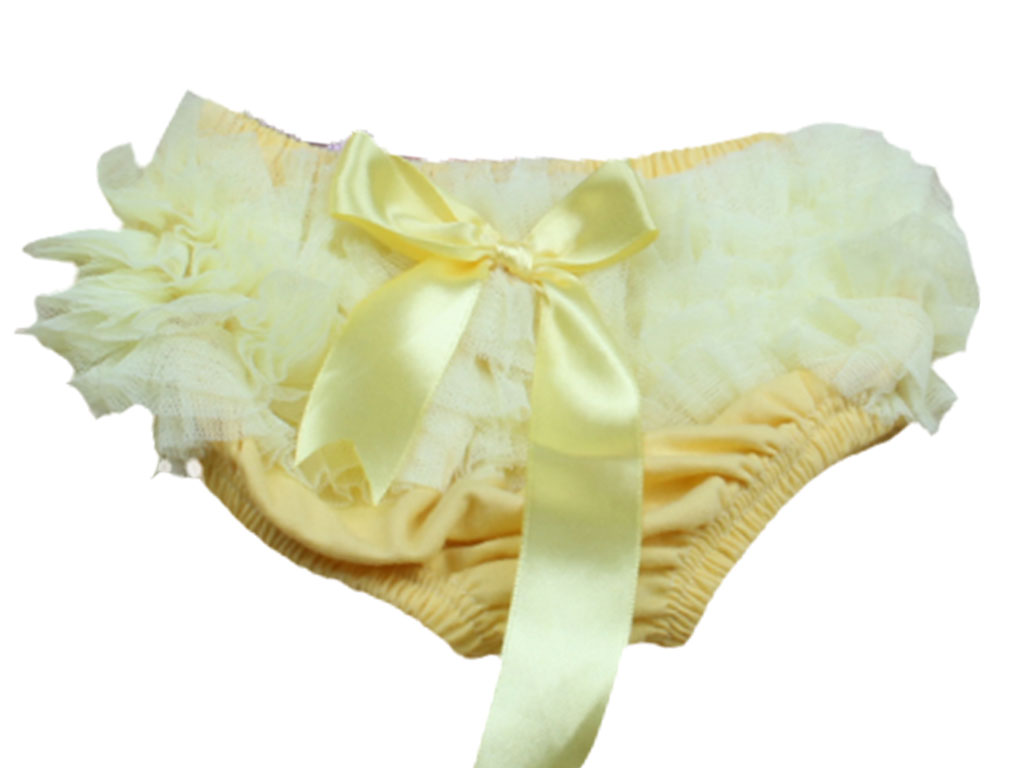 شورت دخترانه پرنسسی زرد