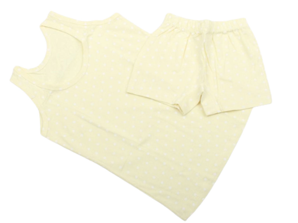 ست زیرپوش و شورت پادار لیمویی