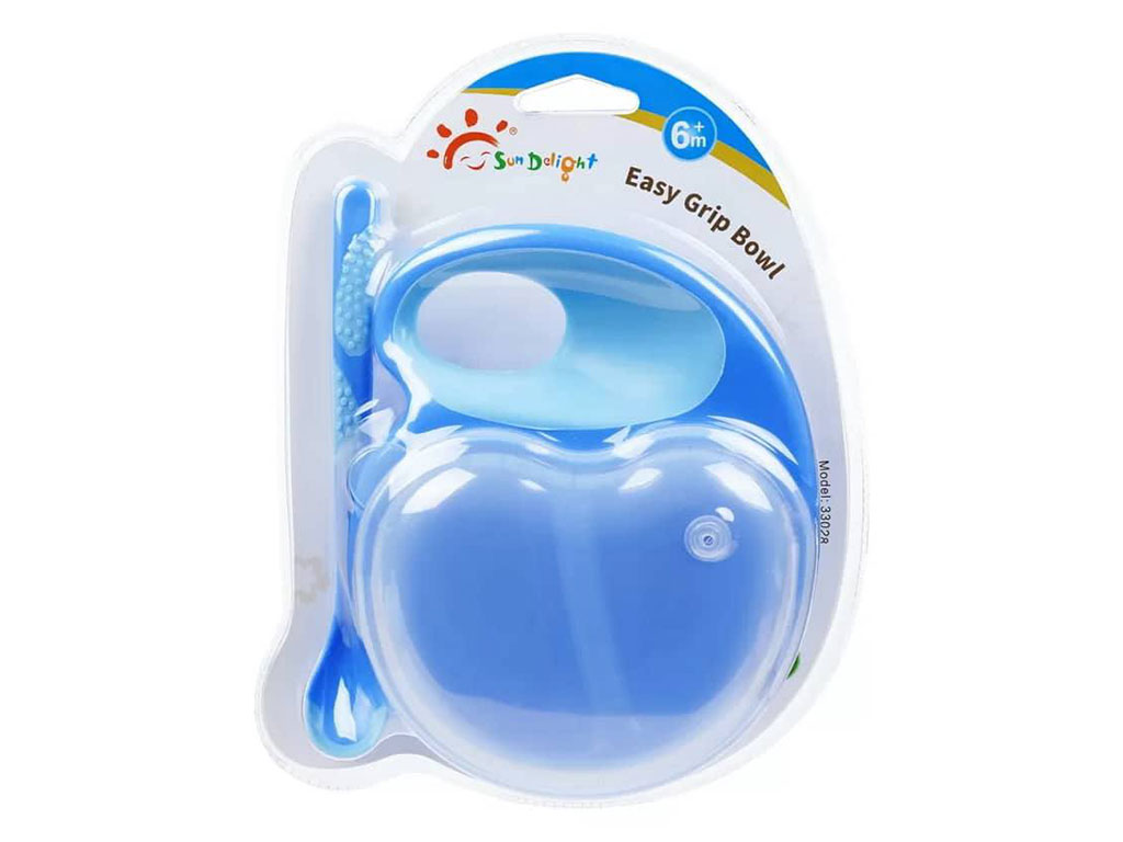 ظرف نگهدارنده غذا و قاشق نوزادی پسرانه سان دلایت sun delight