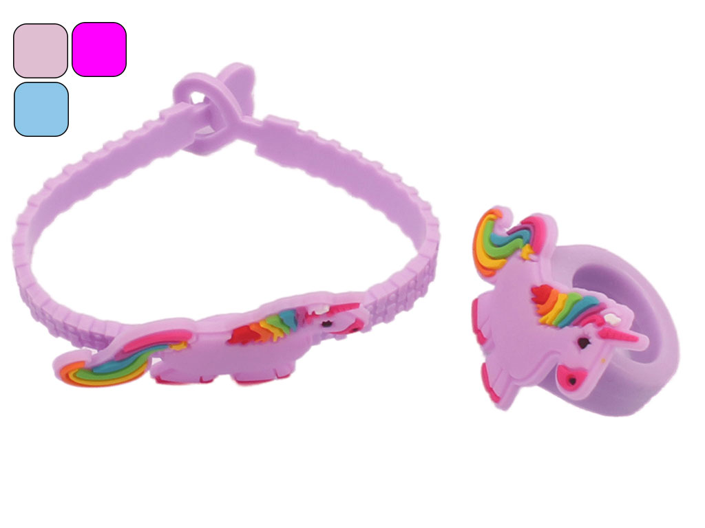 ست دستبند و انگشتر اسب تک شاخ