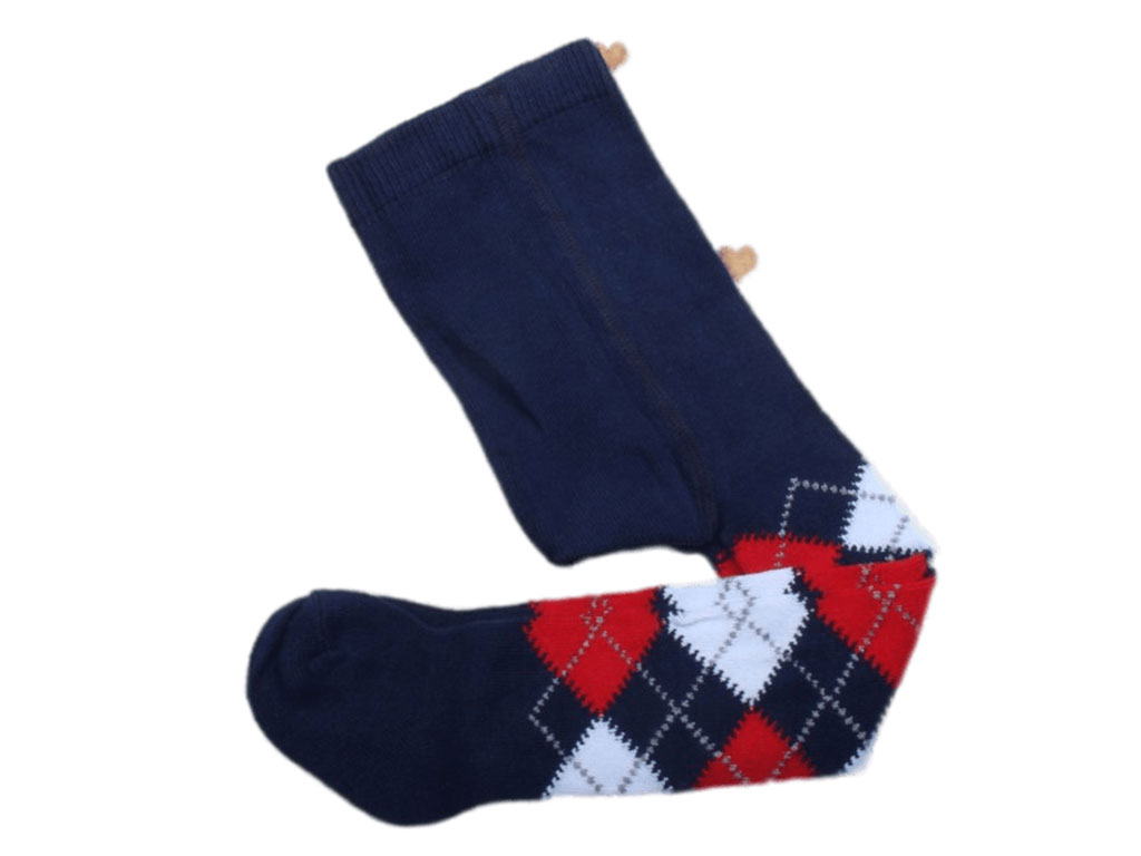 جوراب شلواری اسکاچی سرمه ای yumese