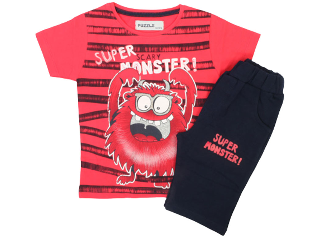 تیشرت و شلوارک پسرانه puzzle