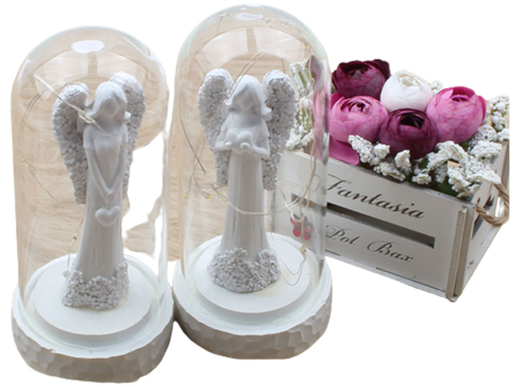 گوی شیشه ای چراغ دار فرشته