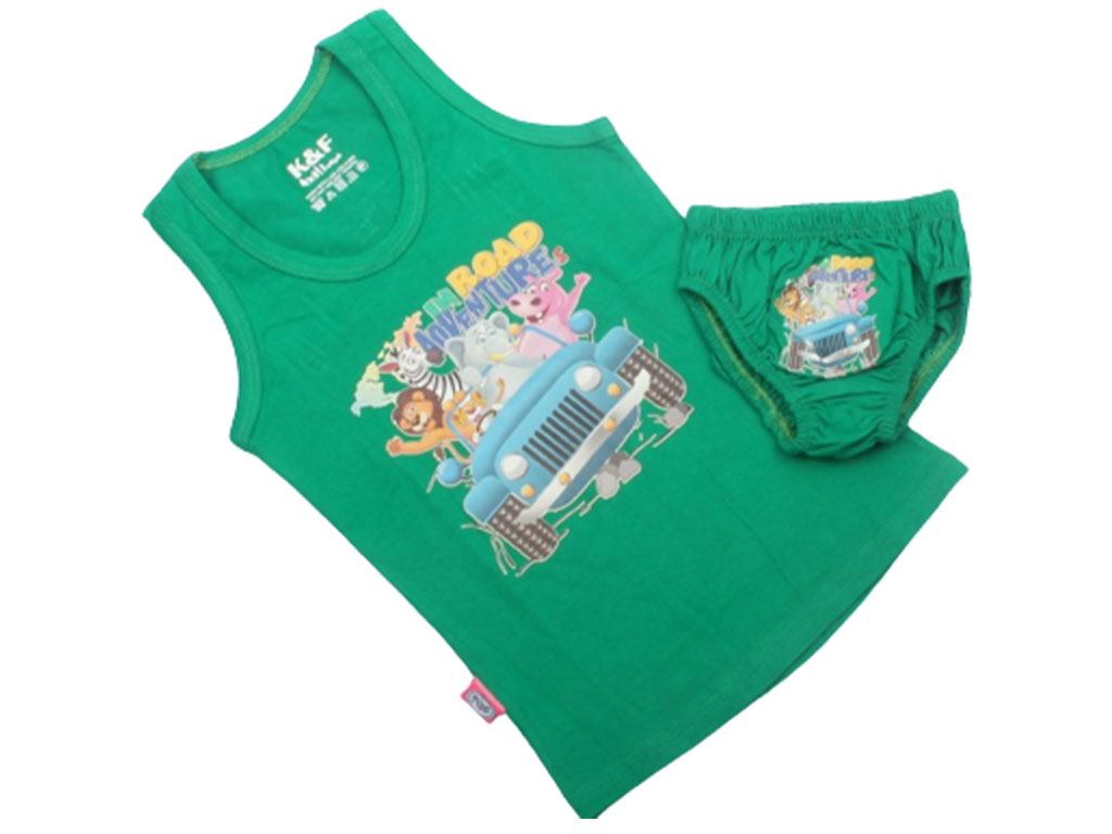 ست زیرپوش و شورت سبز (تنوع طرح)