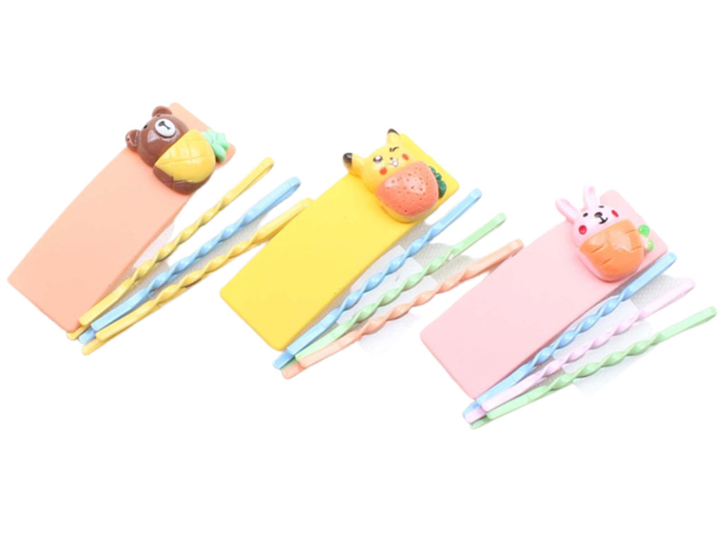 ست گل سر تق تقی و سنجاق سر