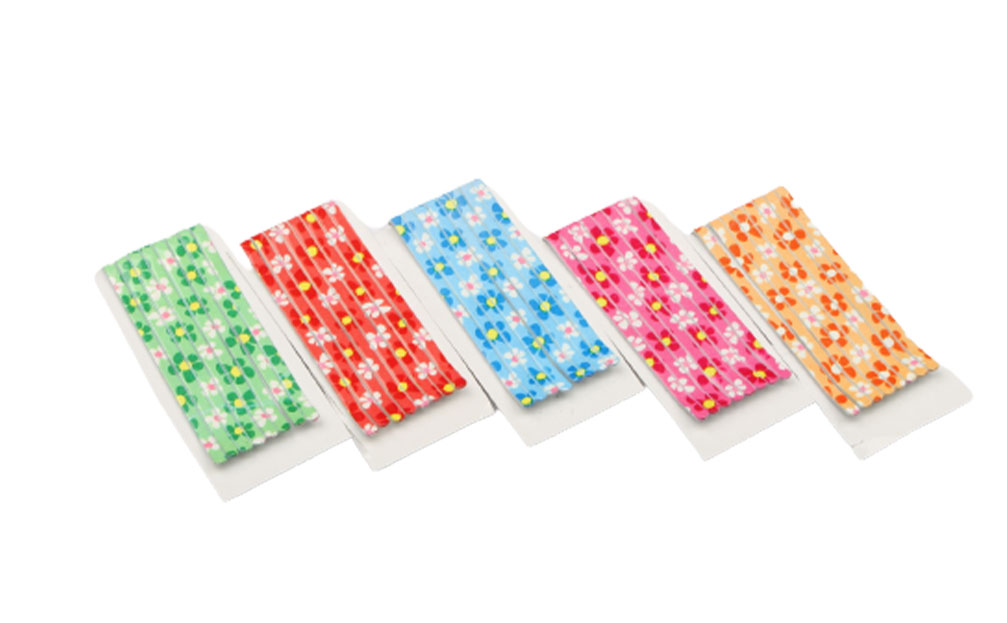 سنجاق سر رنگی گل دار(8 عددی)