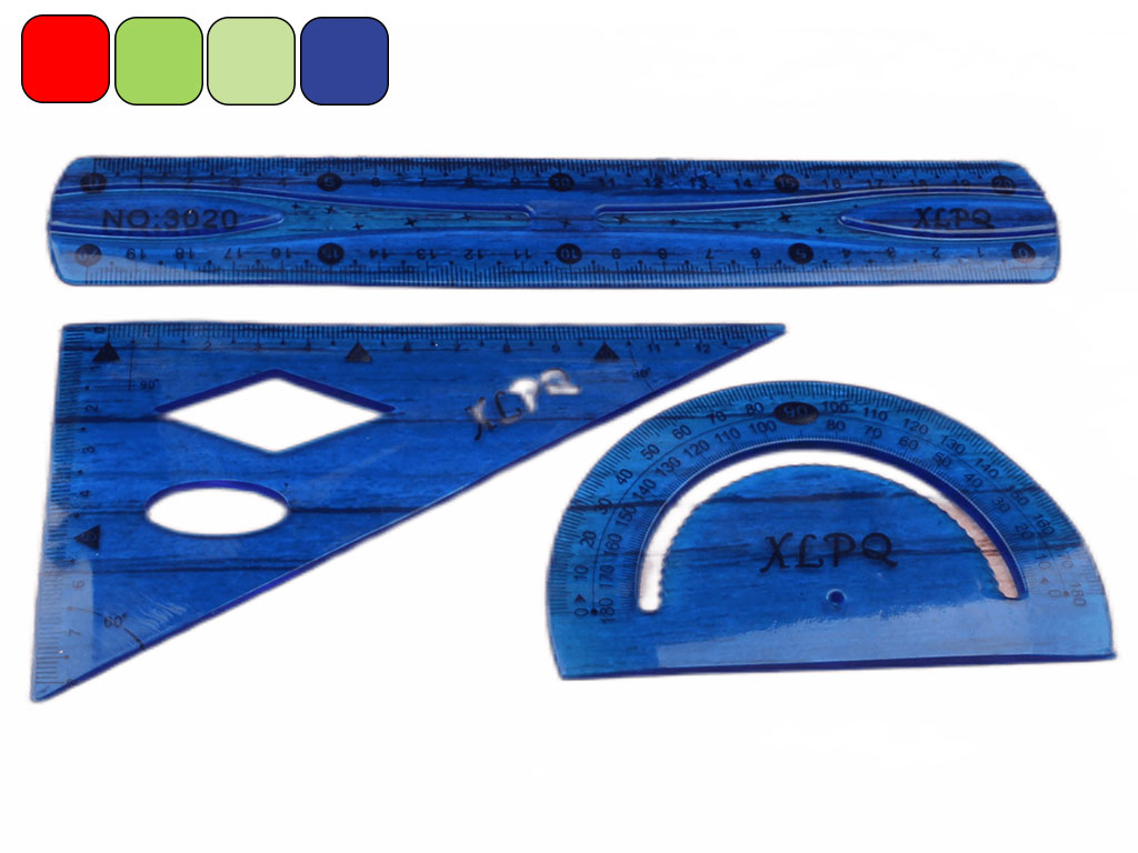 ست نقاله، گونیا و خط کش ژله ای