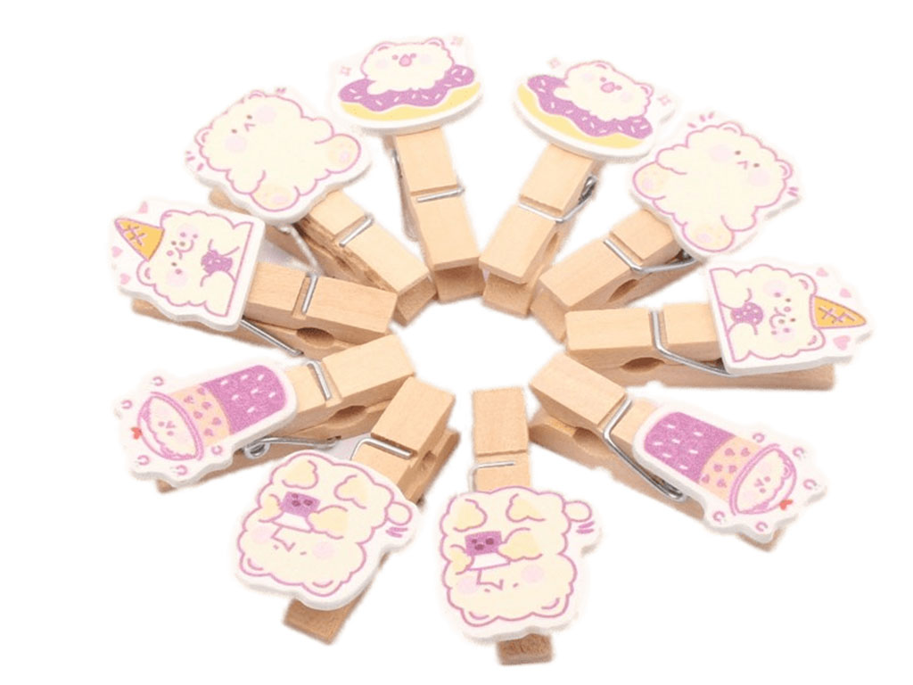 گیره چوبی (10 عددی)