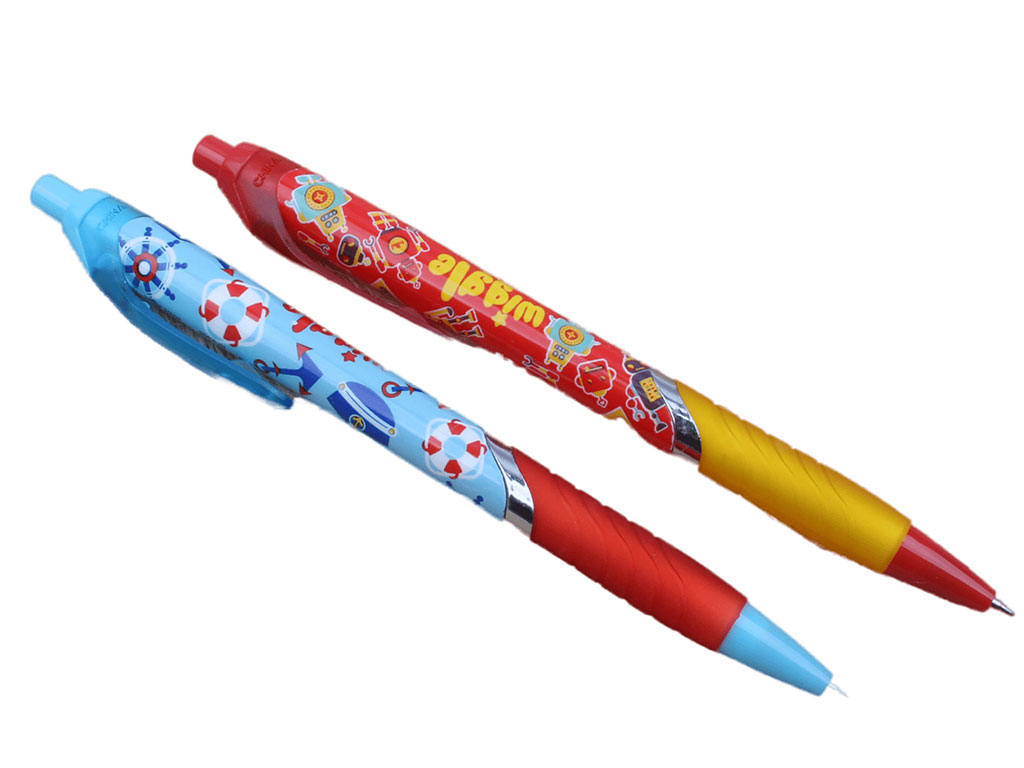 خودکار فشاری آبی رنگ