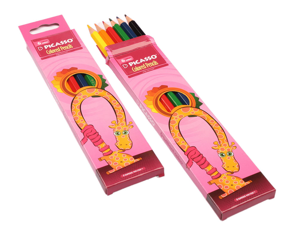 مداد رنگی 6 رنگ Picasso