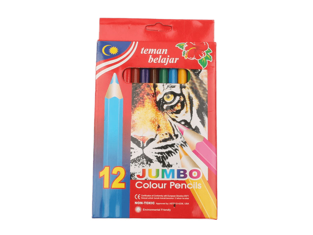 مداد رنگی 12 رنگ Jumbo