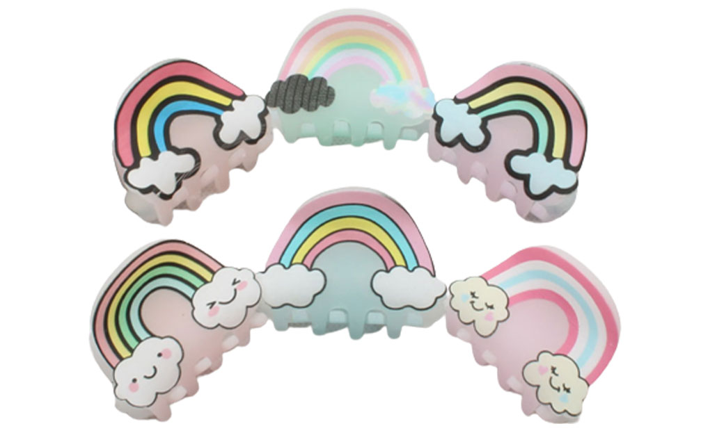 کلیپس رنگین کمان و ابر (سایز کوچک)