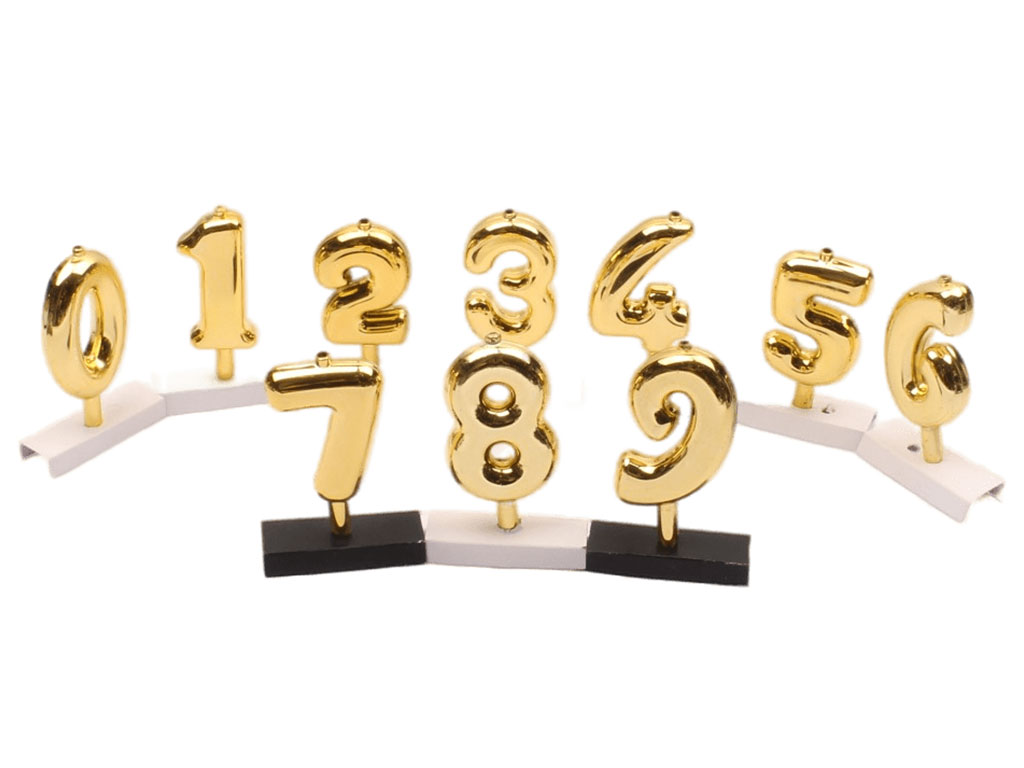 شمع اعداد طلایی