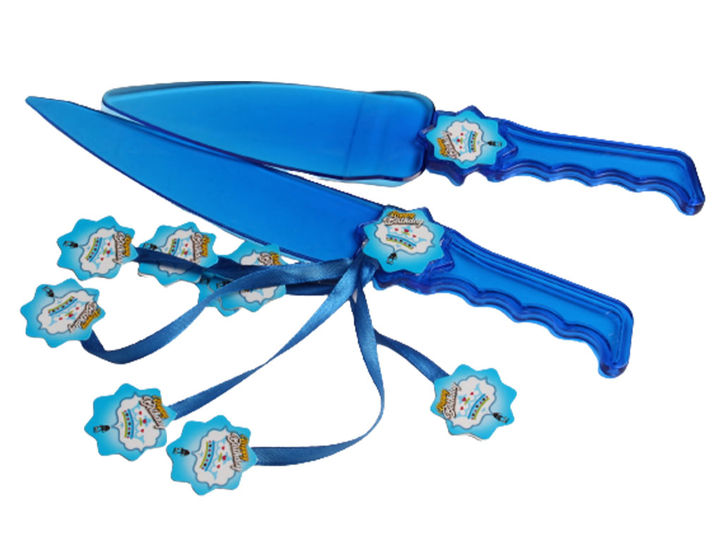 کارد و کفگیر کیک بری تم تاج آبی