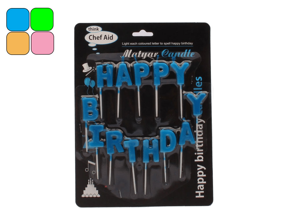 شمع پایه دار Happy birthday