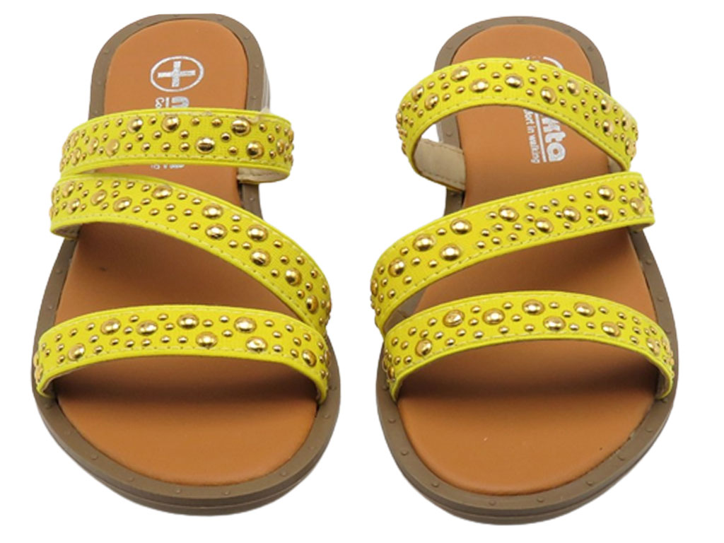 صندل چرمی زرد (نیکتا)