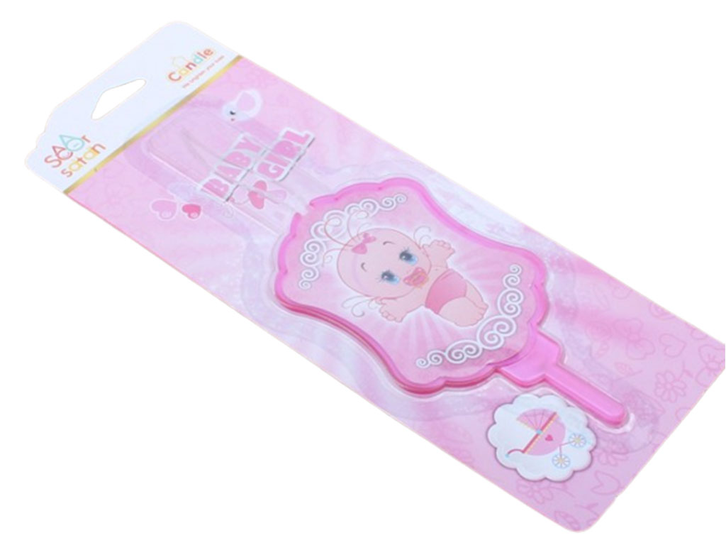 شمع شگفت انگیز تم Baby صورتی