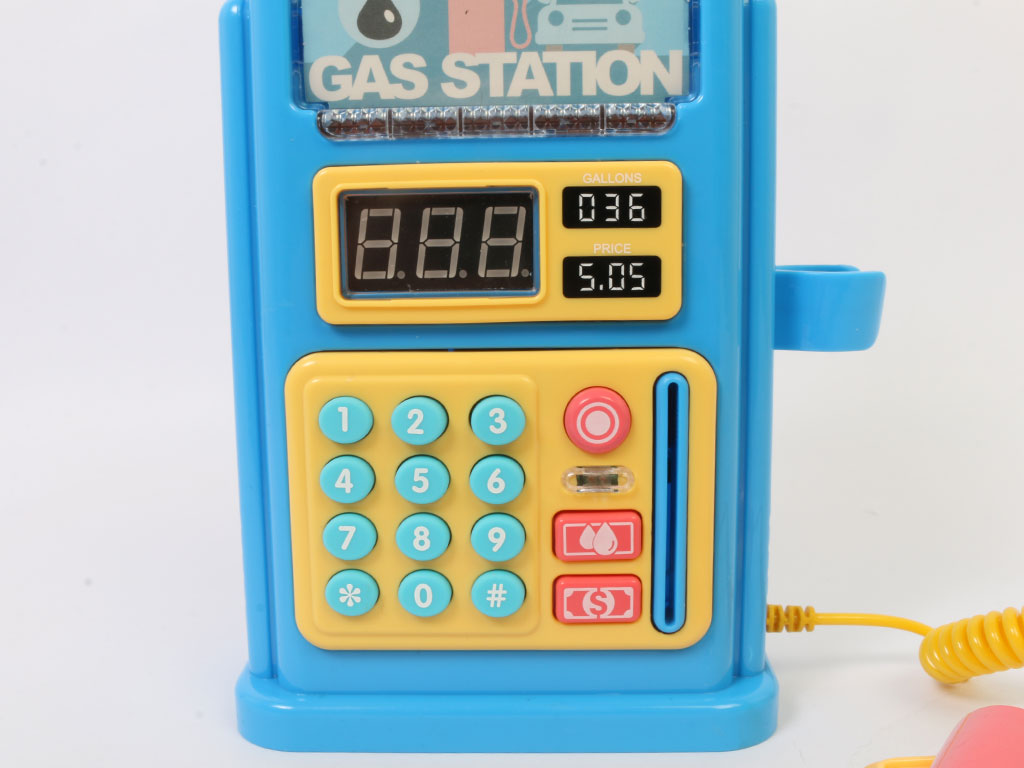 ایستگاه پمپ گاز موزیکال اسباب بازی همراه با کارت سوخت و ماشین راه سازی