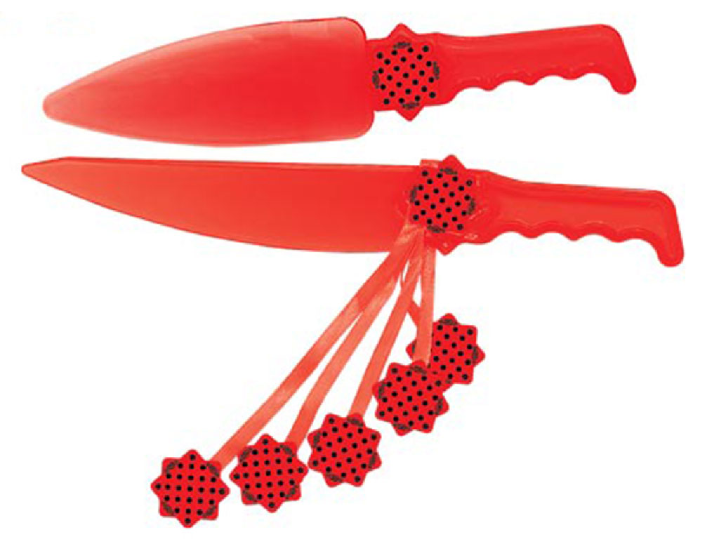 کارد و کفگیر کیک بری تم خال دار