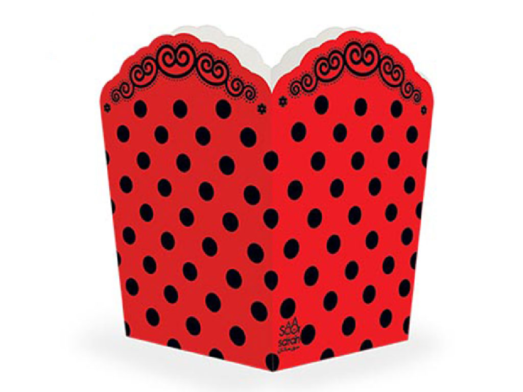 ظرف پاپ کورن تم خال دار