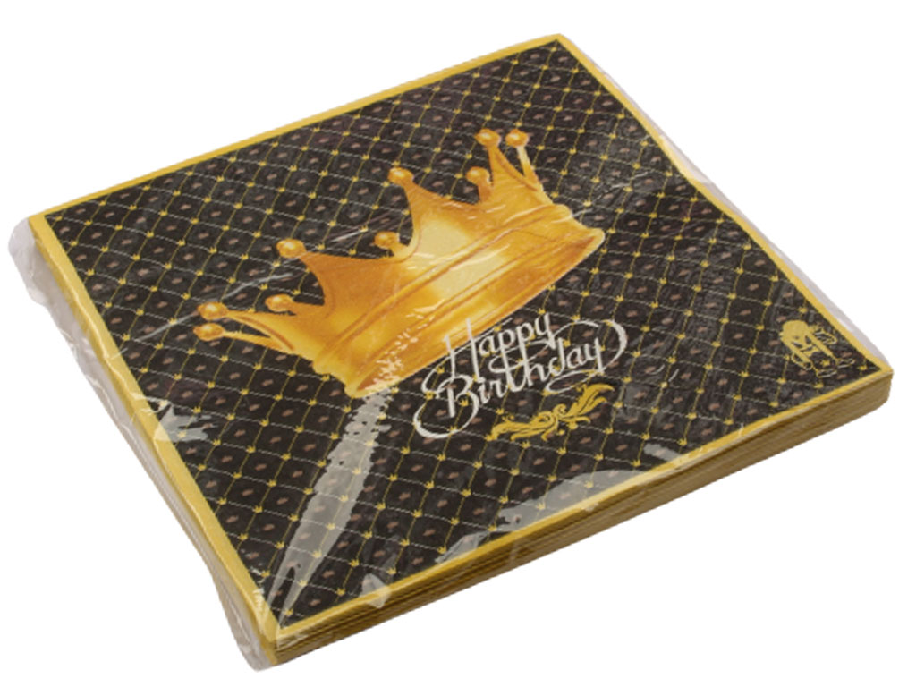 دستمال کاغذی تم تاج طلایی