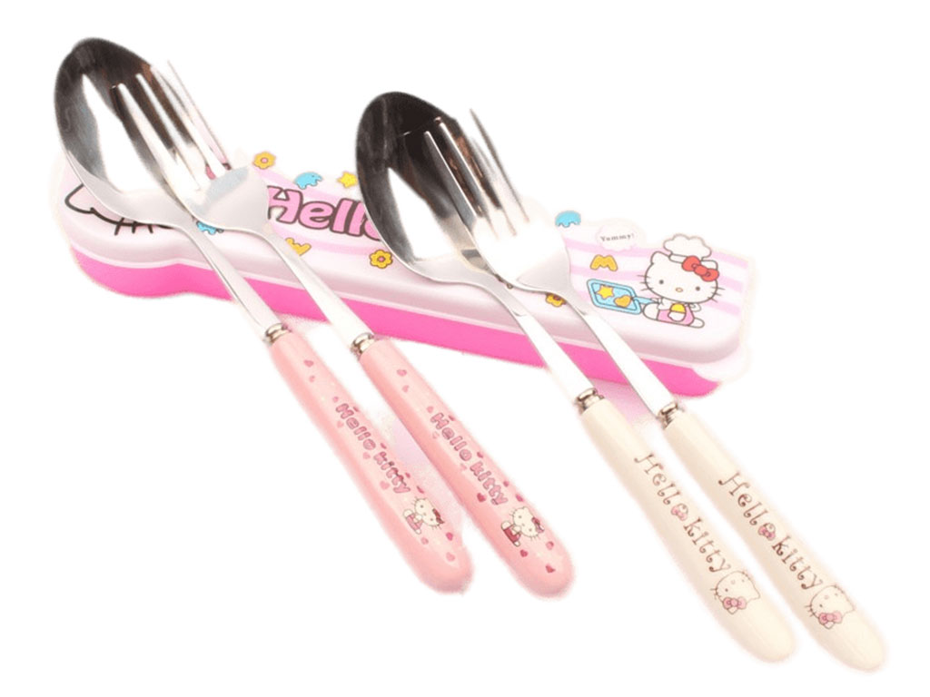 ست قاشق و چنگال Hello Kitty