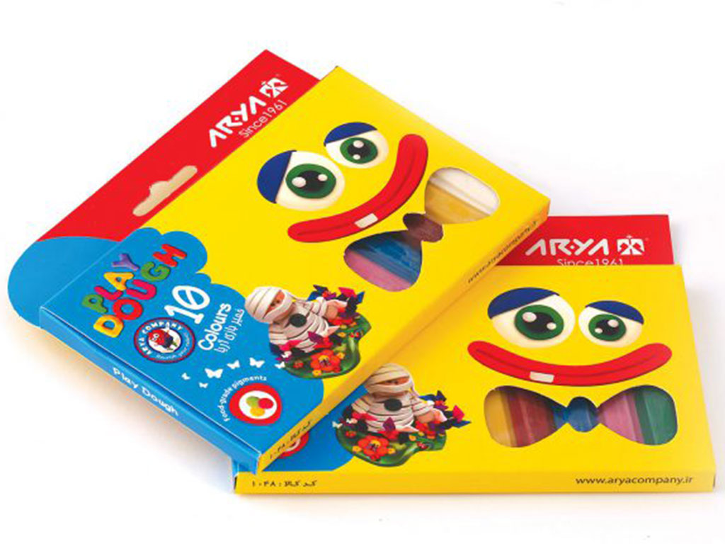 خمیر بازی 10رنگ آریا