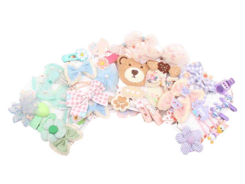 ست گل سر چند تکه عروسکی