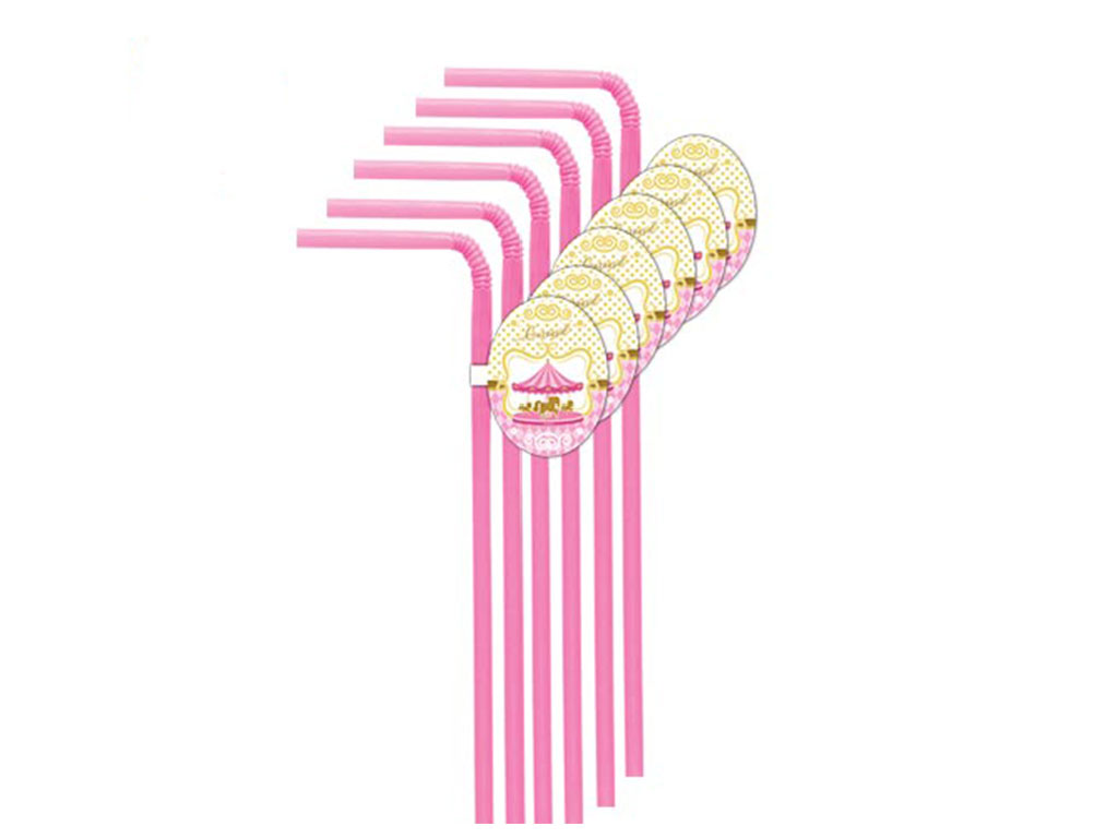 نی نوشیدنی تم کاروسل صورتی