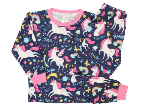 بلوز و شلوار راحتی دخترانه با طرح اسب تک شاخ کیدومکس kido max