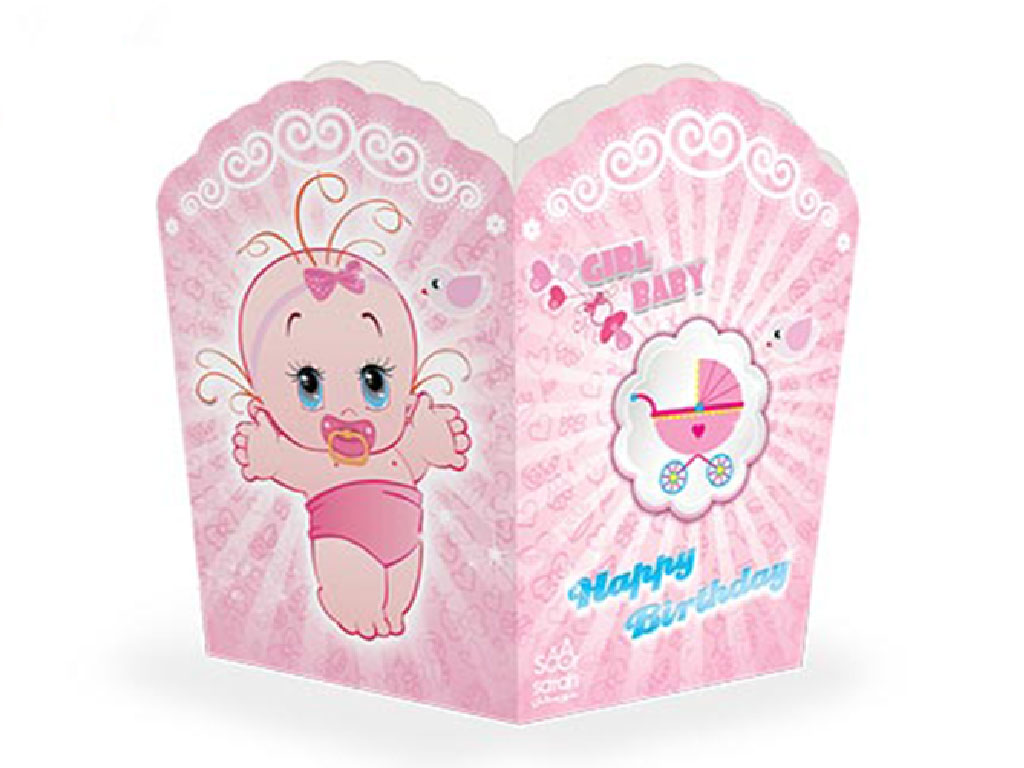 ظرف پاپ کورن تم Baby صورتی