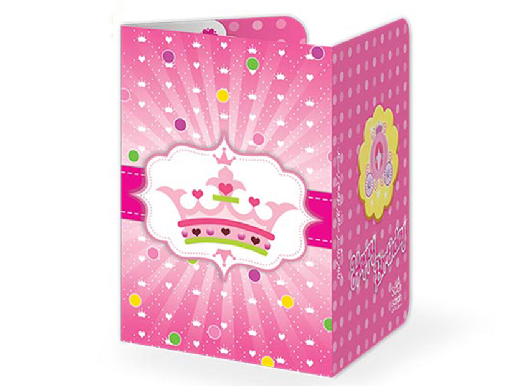 کارت دعوت تم تاج صورتی